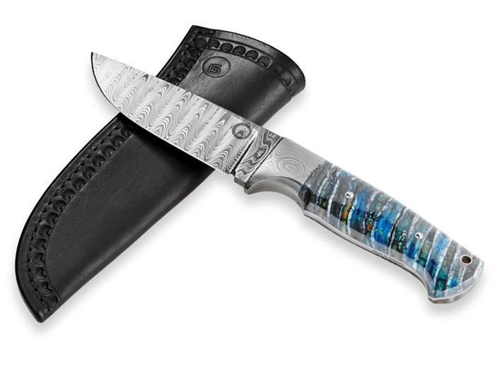 Glock® 35 .40 Kaliber Balbach Damaskus Messer (1 von 3)