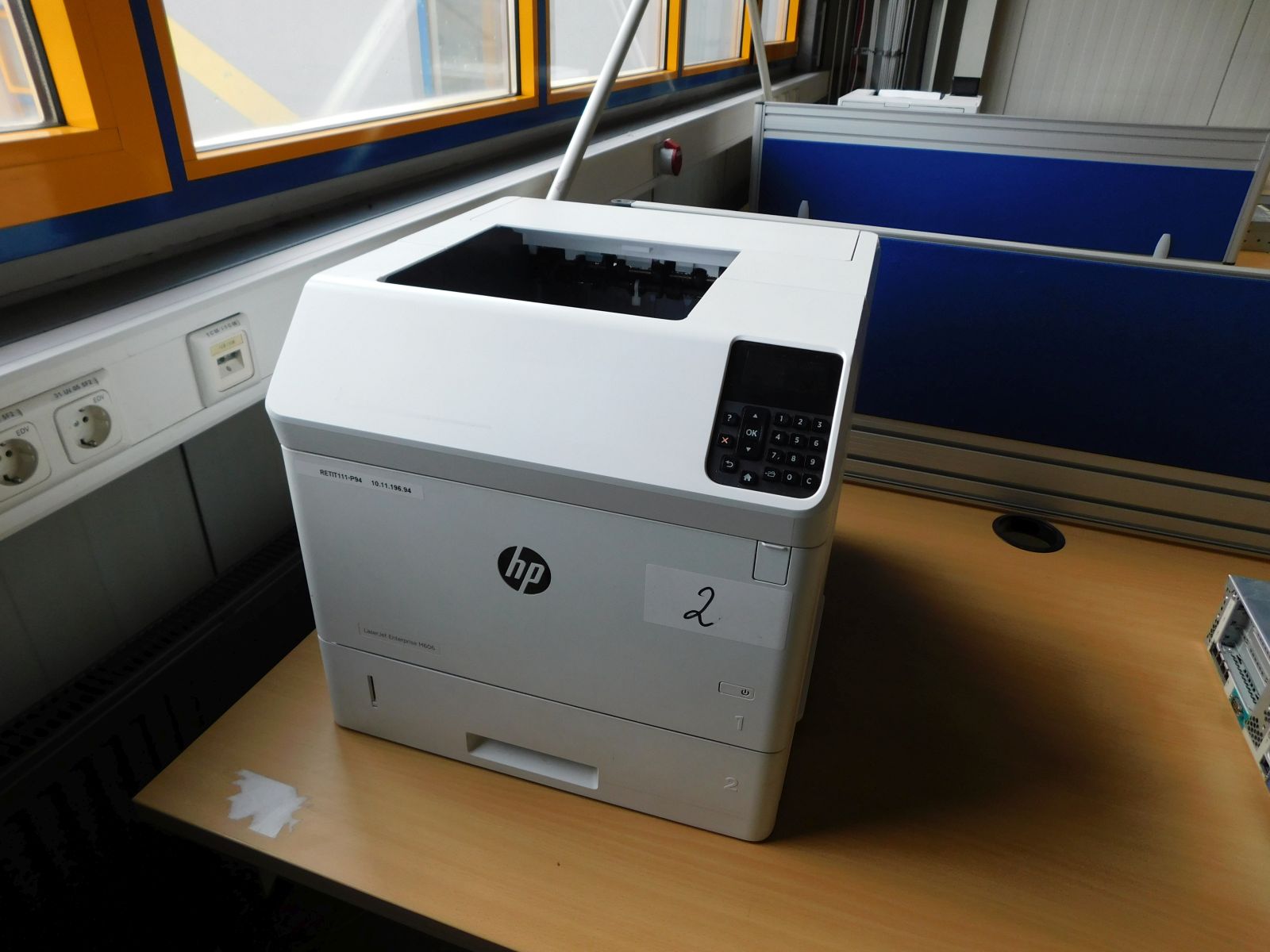 1x HP LaserJet-Drucker Enterprise M606